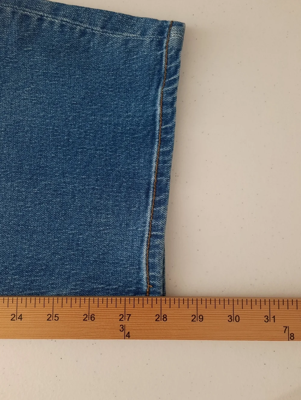 Quince Bella High Rise Stretch Barrel Jeans in Atlantic Blue size 30 - Picture 14 of 15
